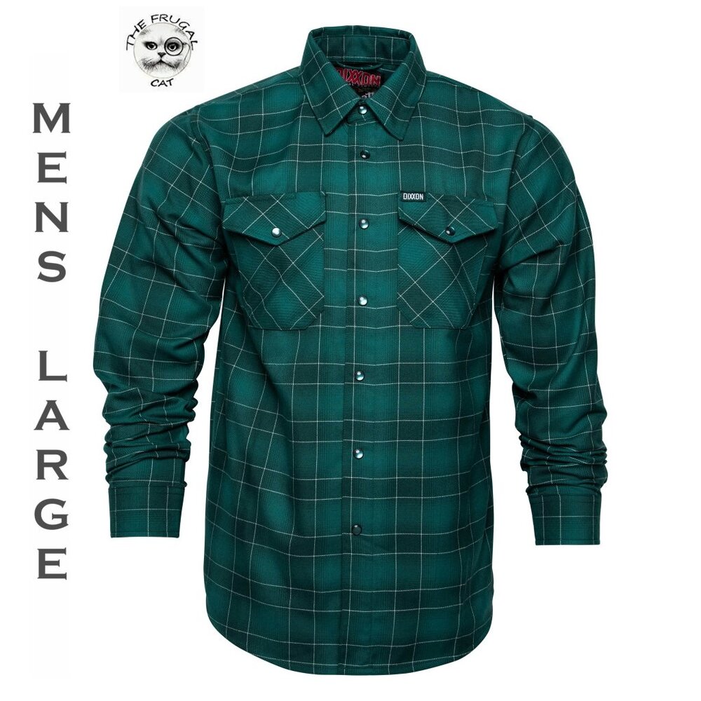DIXXON FLANNEL - WREATH Flannel Shirt  - Mens Large